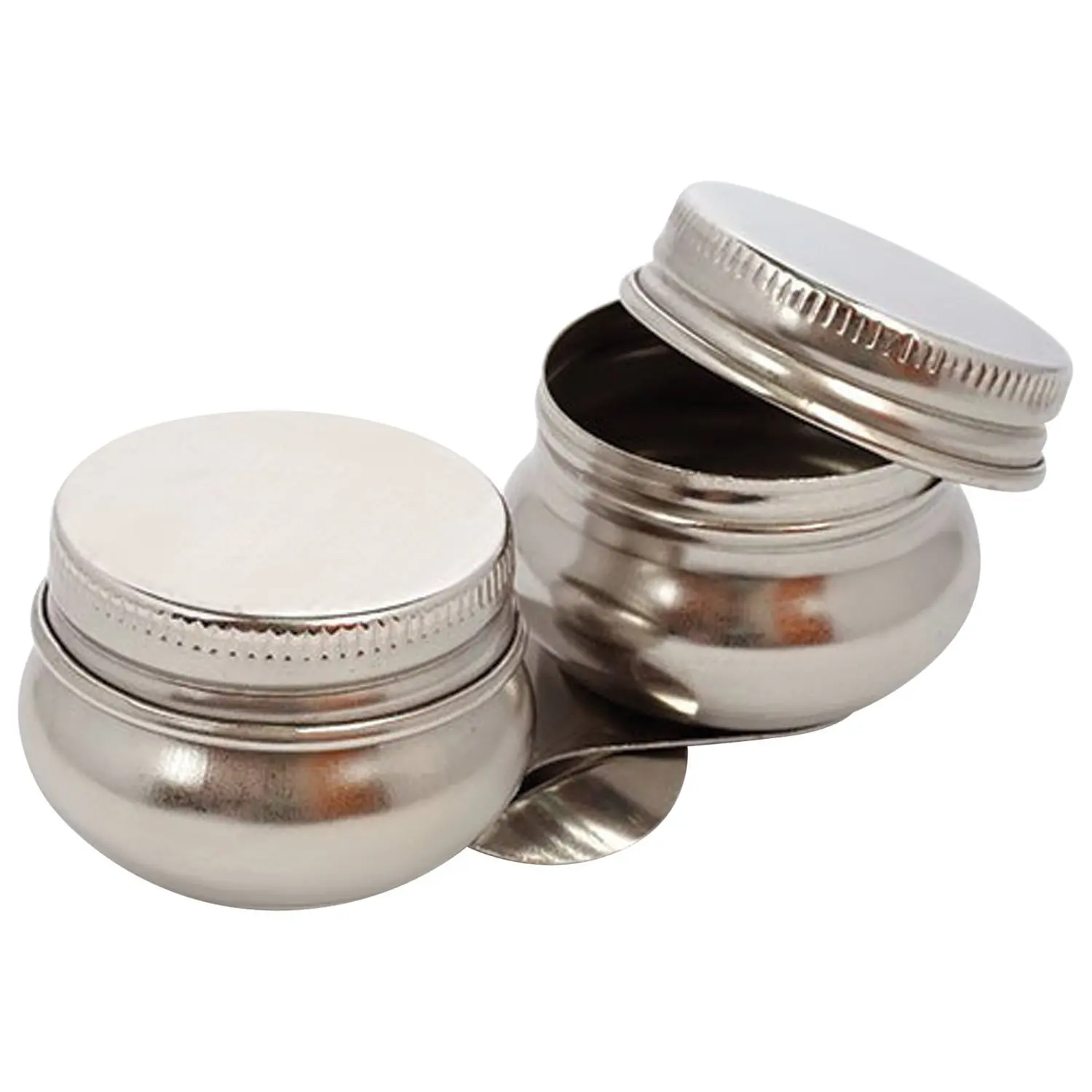 Масленка металлическая двойная с крышкой d=4 2 см h=2 DK11008|Рисование живопись и