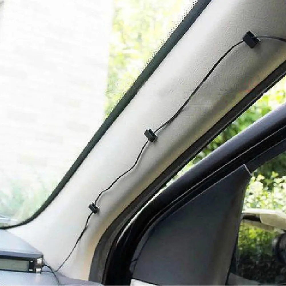 50 шт. клейкие автомобильные зажимы для галстуков фиксатор шнура органайзер