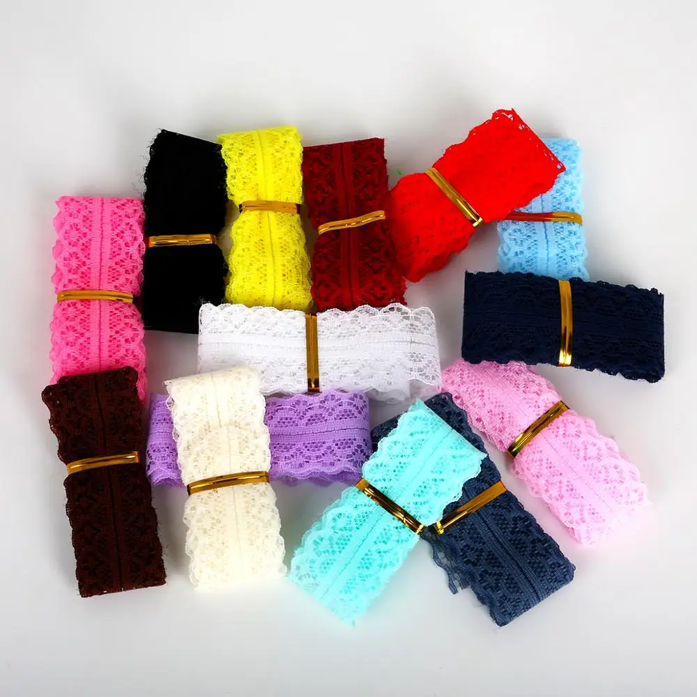 5 ярдов/пакет Ширина 28 мм кружевная лента ткань с вышивкой сделай сам для шитья