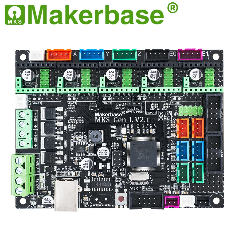 Плата Makerbase для 3D принтера MKS Gen L контроллер совместим с Ramps1.4/Mega2560 R3 поддерживает