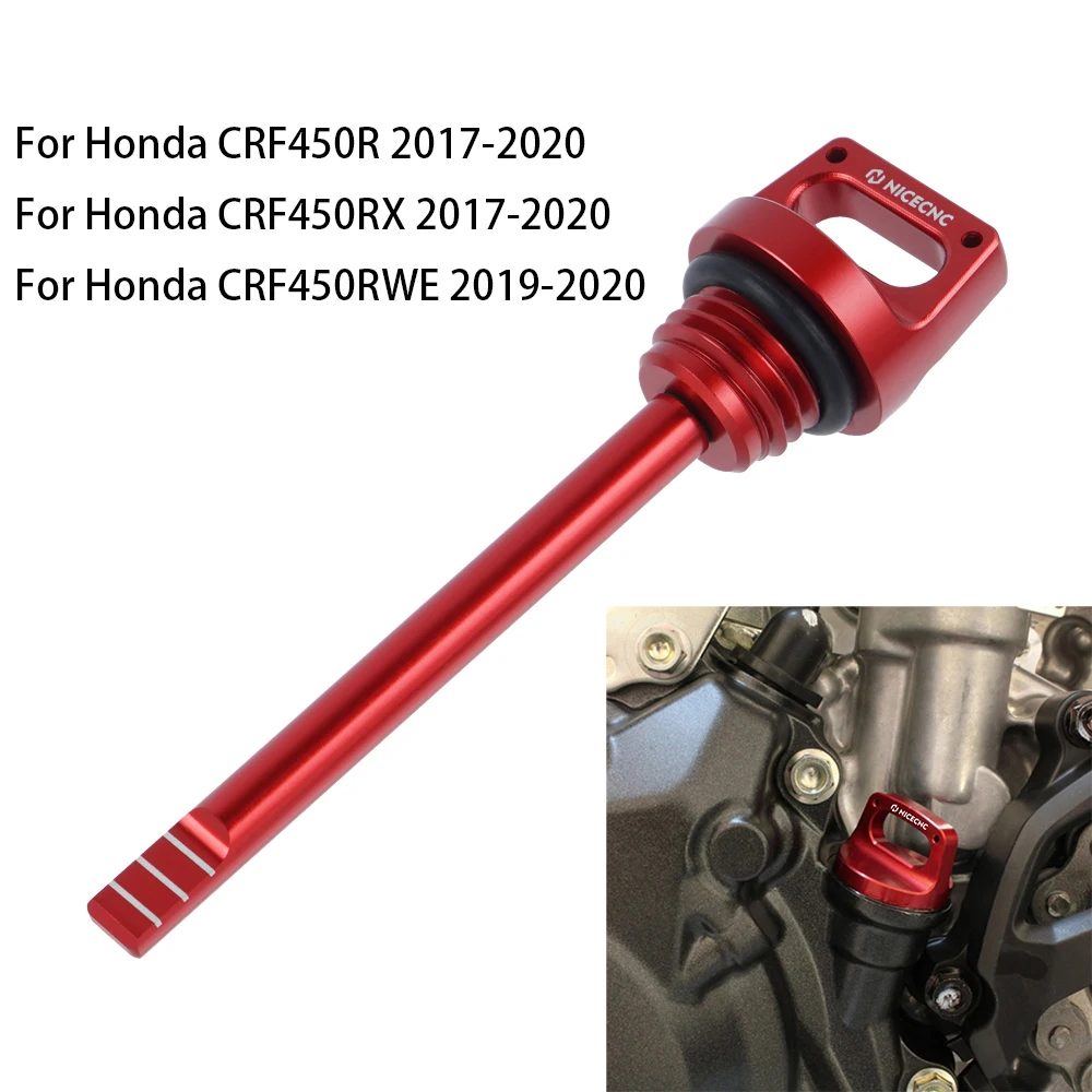 NICECNC колпачок наполнителя масляного датчика для Honda CRF450R CRF450RX 17-20 CRF450RWE 19-20 CRF 450R 450RX