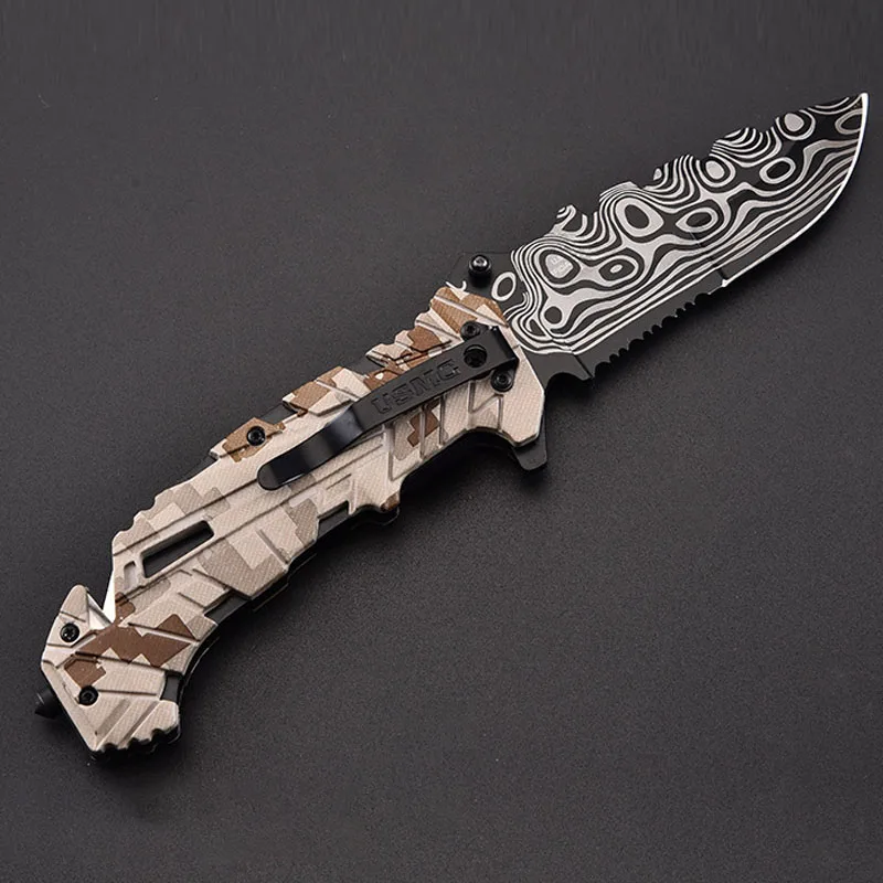 

Outdoor Tactics Folding Knife High Hardness Hunting Camping Pocket Defense Survival Tool Mountaineering Rescue Edc Gift Knife