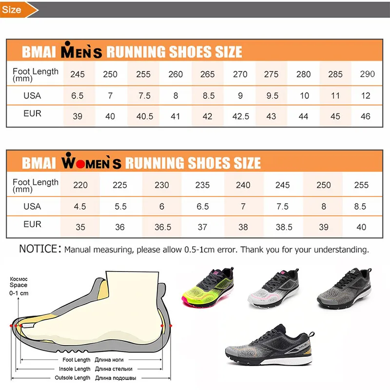 

BMAI 21KM Ourdoor Marathon Trainers Sneakers Men Women Designer Non-slip Gym Cushioning Trail Sport Running Shoes for Mens Woman