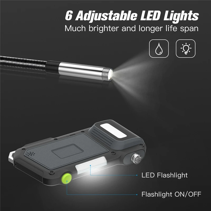 5 дюймов промышленный эндоскоп бороскоп 14 мм Автофокус Макро объектив инспекции