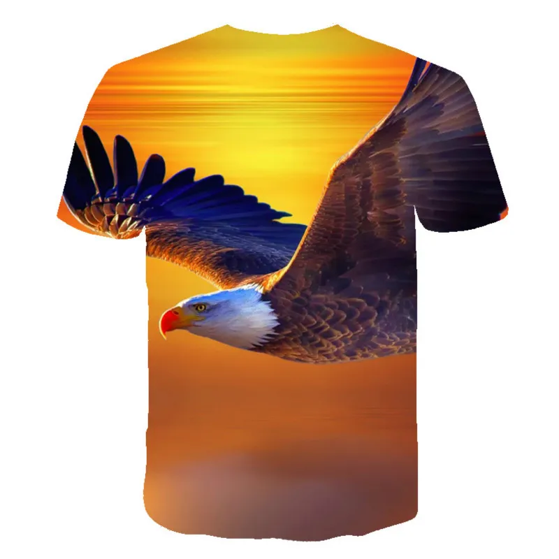 

Boys summer 3D printing T-shirt new fashion O-neck clothes animal print comfortable Harajuku short sleeve 2021
