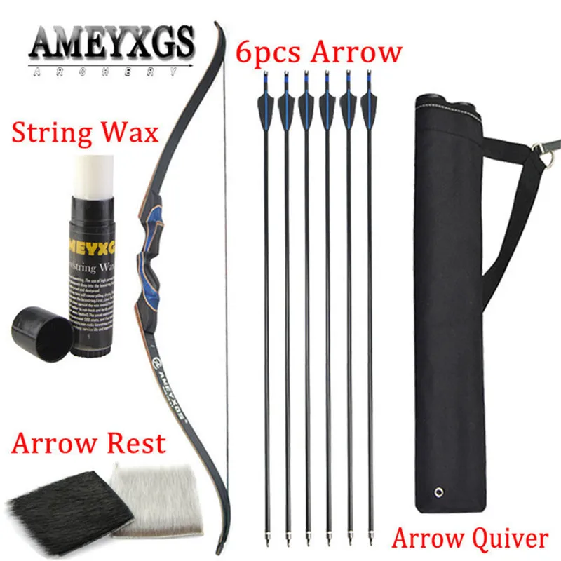 

1 комплект 56 дюймов 20-50lbs Рекурсивный лук стекловолокна набор стрел с колчан для лук и стрелы стрельба RH лук стрельба из лука Аксессуары для о...