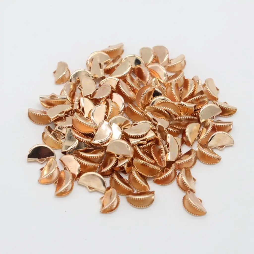 100 шт. зажим для зажима ленты шнура наконечник изготовления ювелирных изделий DIY