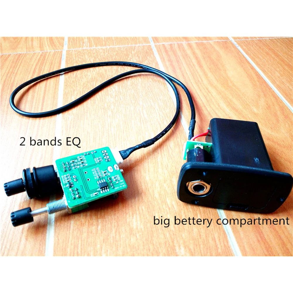 2 Bands Pickup for Acoustic Guitar with Red Piezo Soft Ceramic Sadlle Equalizer System | Спорт и развлечения