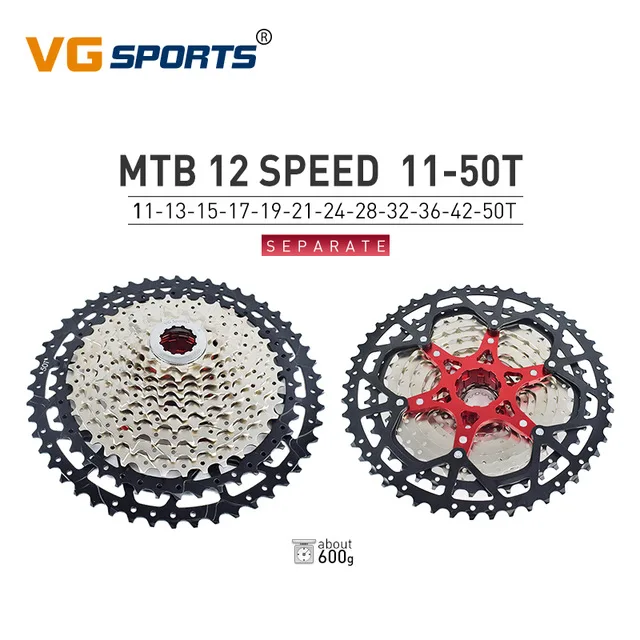 MTB Кассета для sram gx 10 11 12 Скоростей Сверхлегкий свободного хода для m6000 xtr m9000 k7 11v slx 10s 11s 12 s MTB кассета свободного хода - Цвет: 12s 11-50T