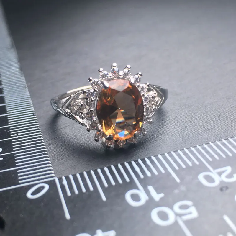 Женское кольцо с зултанитом CSJ из стерлингового серебра 925 пробы вечерние