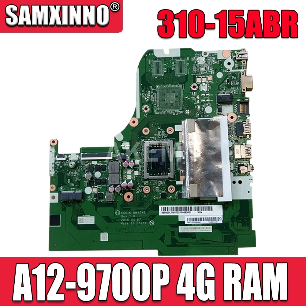 5B20L71644 для Lenovo Ideapad 310-15ABR материнская плата ноутбука CG516 NM-A741 с процессором AMD A12-9700P
