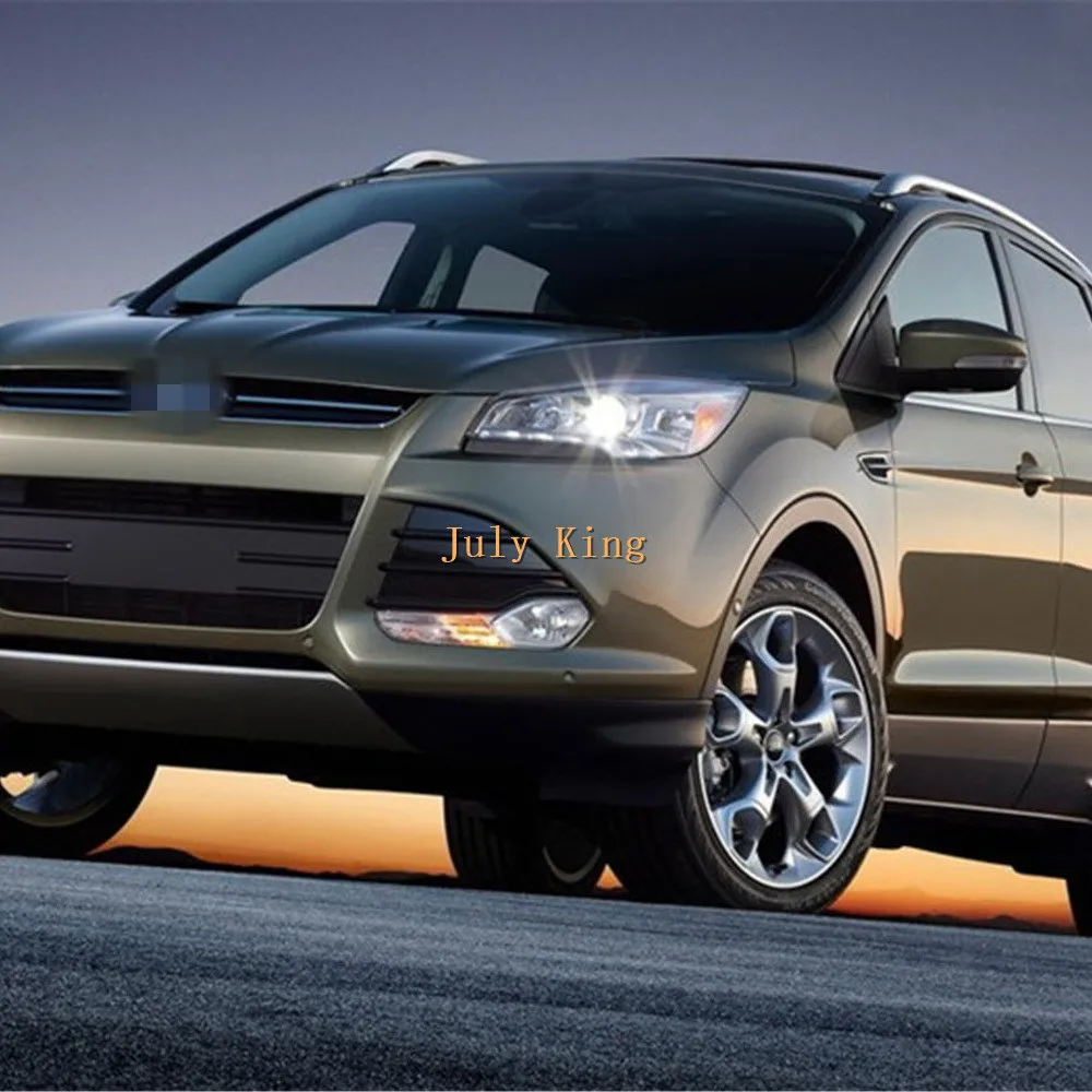 Светодиодный зеркала заднего вида чехол для Ford Kuga ESCAPE Ecosport 2012-, Белый DRL+ стример желтый указатель поворота+ наземный светильник