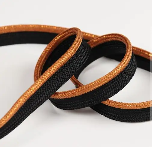 1cm Brown Black Piping Lip Cord Trim|Pillow Cushion Trim Upholstery Edging Trim DIY Sewing Home Textile Supplies ribbon strap  - buy with discount