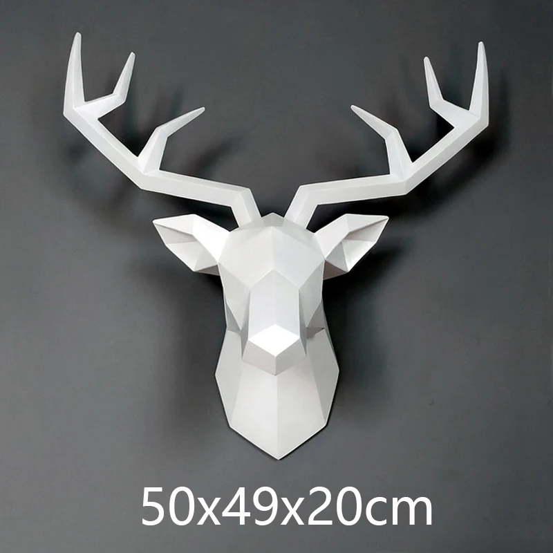 

HOME DECOR,STATUE,LARGE SIZE,DEER SCULPTURE,50*49*20CM,WALL DECORATION ACCESSORIES,MODERN,LIVING ROOM DECORATIVE,ART FIGURINE