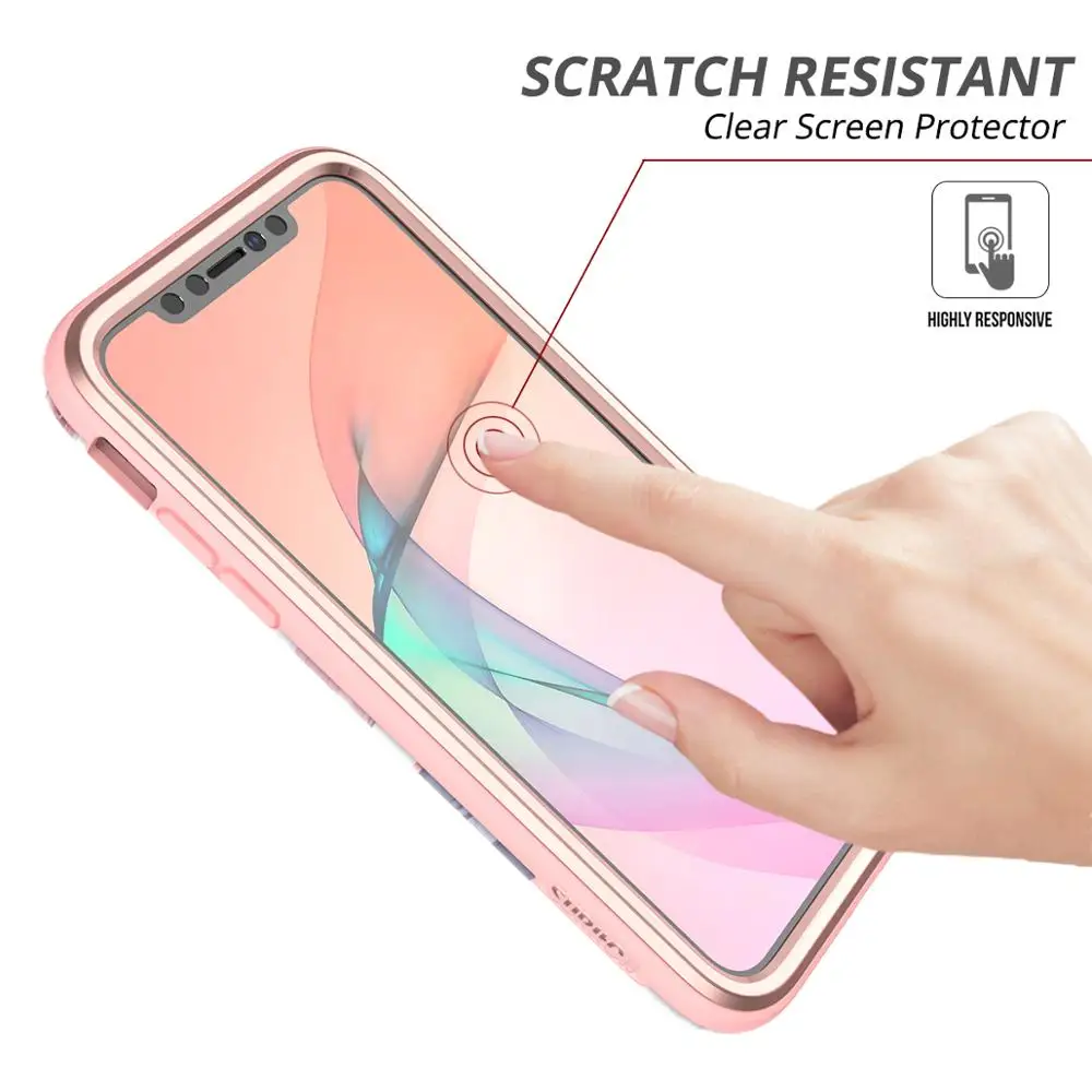 2 в 1 мягкий чехол для iPhone X с мраморной розой бронзирующий устойчивый к царапинам