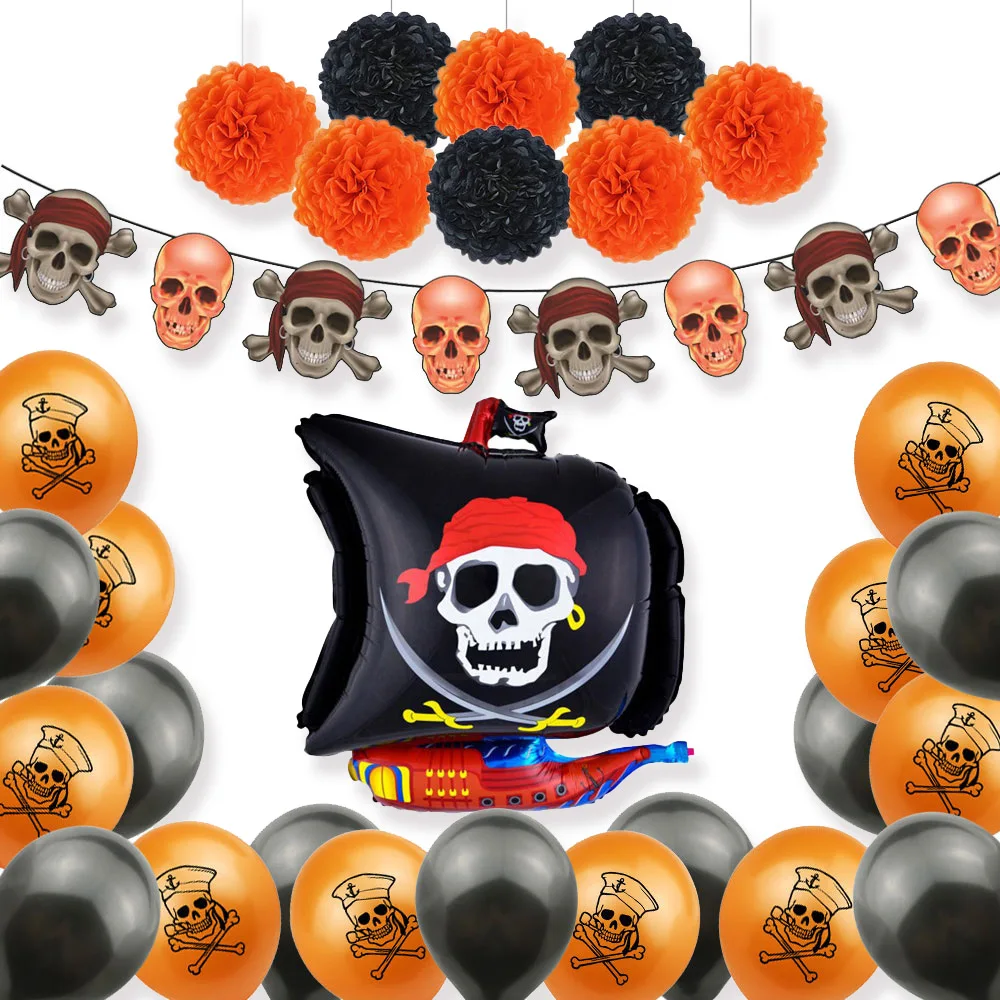 

Amawill Хэллоуин украшение череп тыква ручная печать гелиевые шары баннер Счастливый Хэллоуин вечерние товары для декора дома