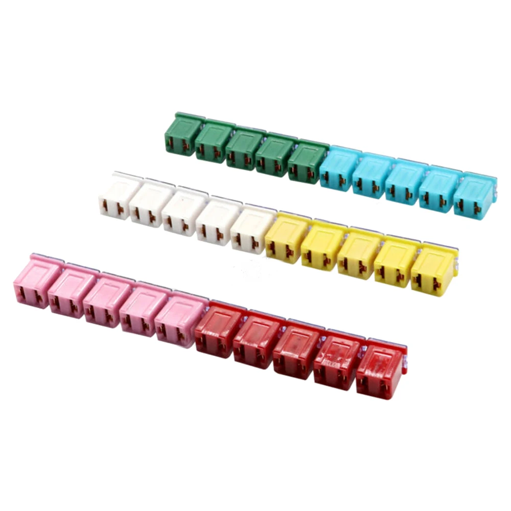 

Parts Fuses Set 20/25/30/40/50/60A 30Pcs ABS+copper Automotive Durable