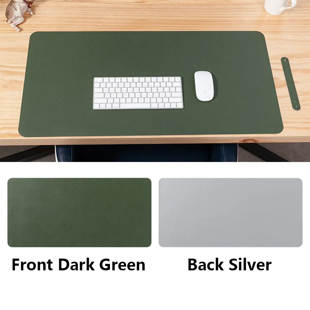 

PVC Leather Desk Mat Large Computer Keyboard Mouse Pad For Laptop PC Office Double-sided Mouse Pads Mat Winder For Office Study