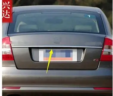Подходят для 2007-2013 skoda Octavia A5 хромированные задние отделка крышки багажника двери