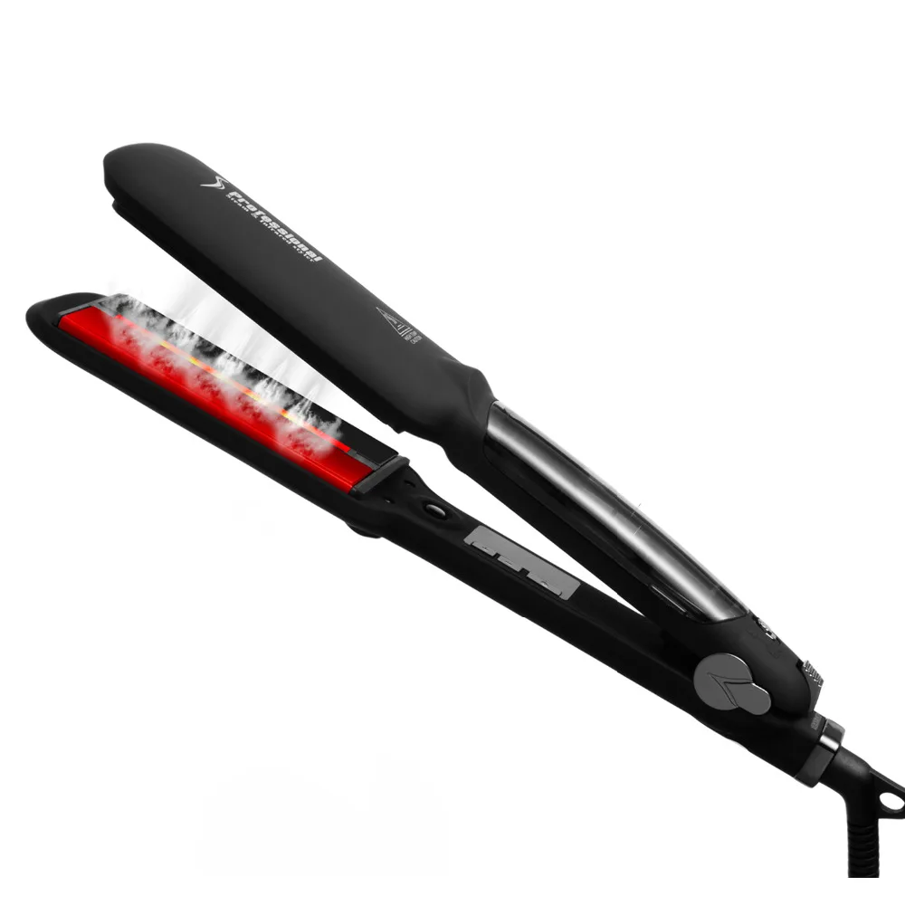 

Hair Flat Iron Infrared Hair Straightener with Ceramic Ionic Straightens Dual Voltage support seche & hair straightener