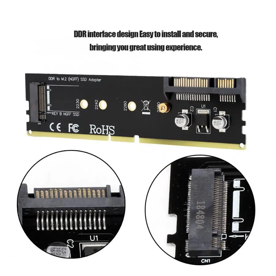 SATA для M.2 SSD DDR3 слот памяти фиксированная система дисковый адаптер Riser Card для рабочего стола