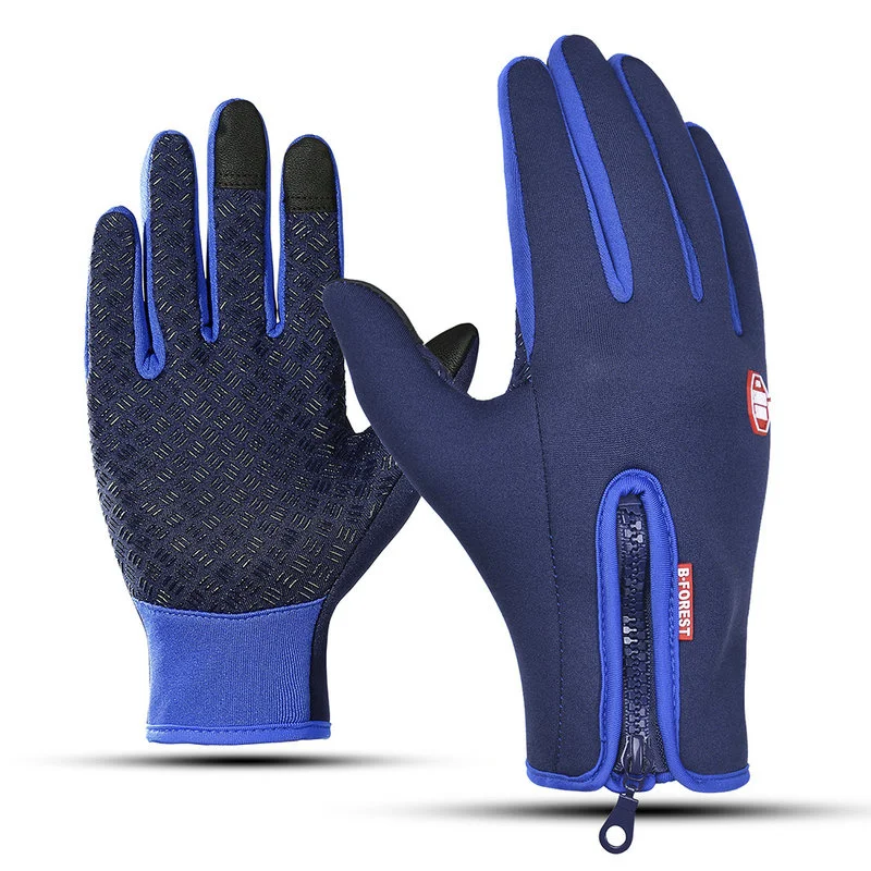 

Gloves men Hiking Keep Warm Riding waterproof Glove Camping Fingers Cut Anti-slip Fishing work Outdoor Winter cycling Gloves