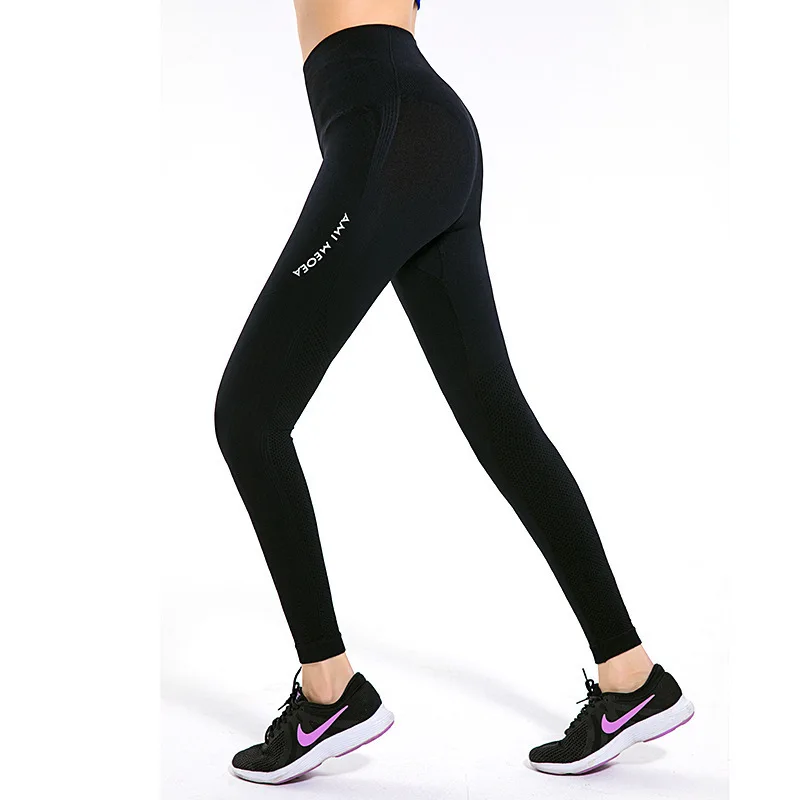 

Fitness pants women's high elastic sports leggings outer wear running training leggings high waist pants
