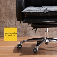 Thicken PU Office executive chair Multi-purpose Lifted Rotation office Chair Household with Footrest Reclining Study Room Stool