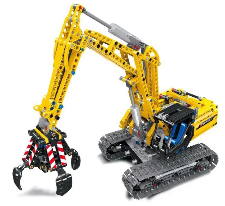 LELE 38014 Technic 720 шт экскаватор 2 в 1 инженерный гусеничный автомобиль трактор строительные блоки совместимый Technic 42006