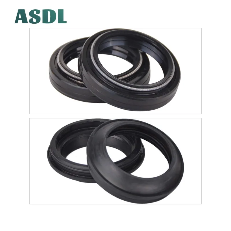 

35x48x11 35 48 11 Fork Damper Oil Seal and Dust Cover For KAWASAKI KX80 Big Wheel KE175 KE250 KL250 EX250F Ninja 250R 1974-1991