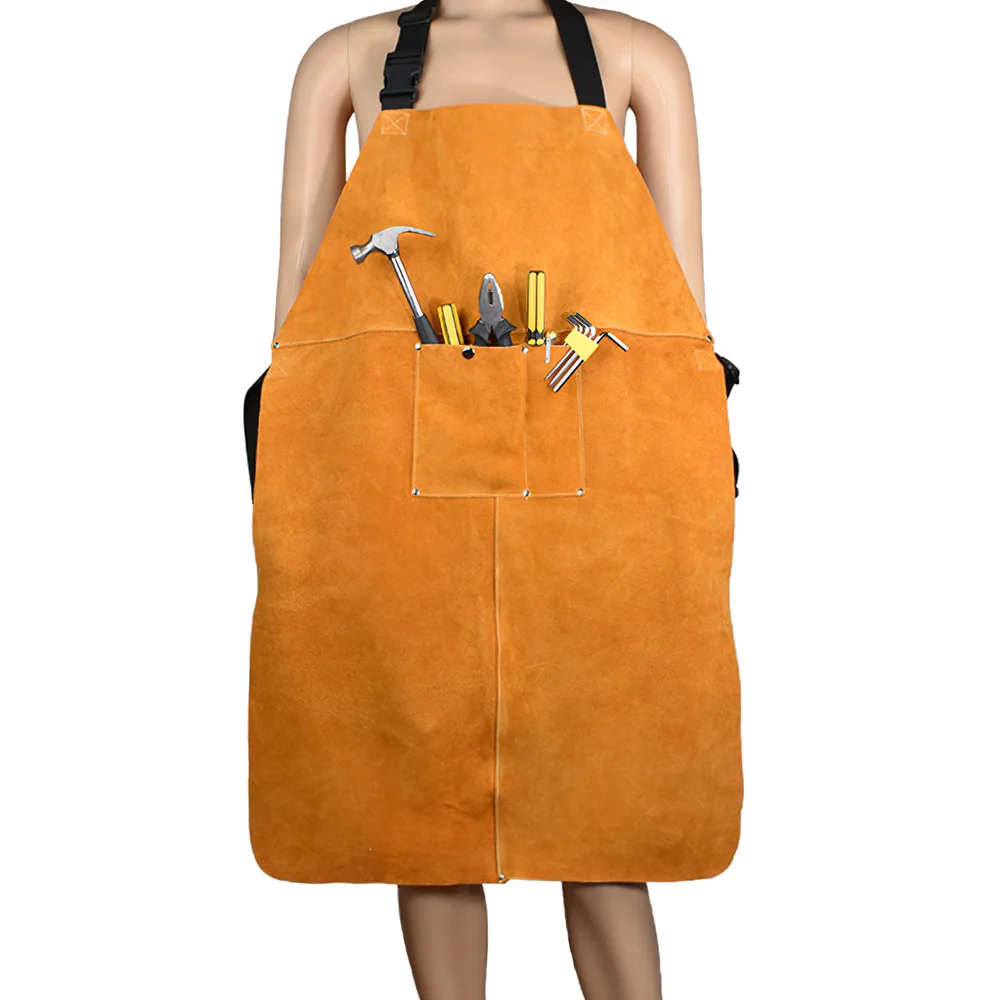 

Leather Welder Welding Clothing Flame Retardant Welder Overall Siam Welding Coveralls Welding Apron Liquid Metal Protection Suit