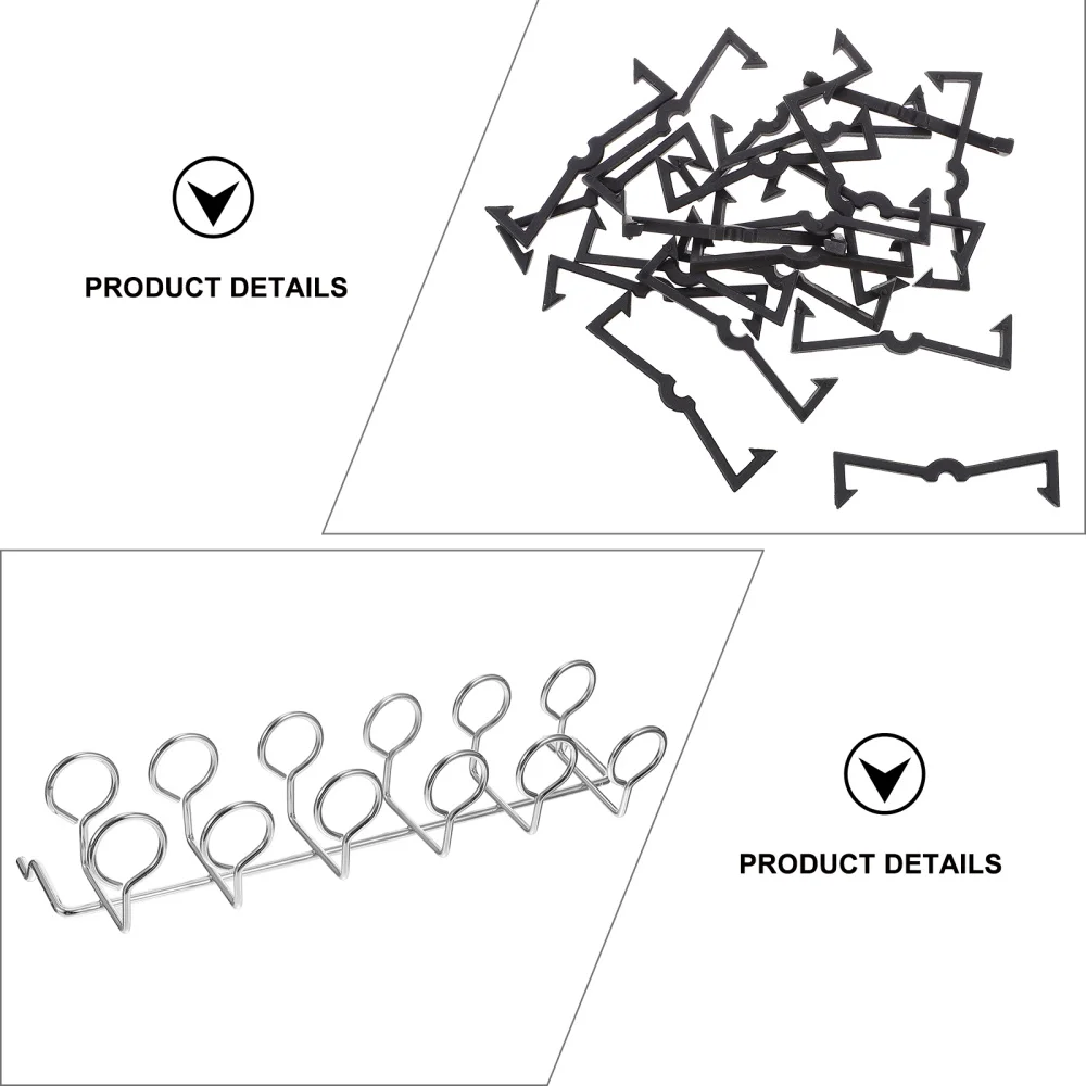 

1 Set/77pcs Practical Supermarket Shelf Rack Hooks Exhibition Display Hooks