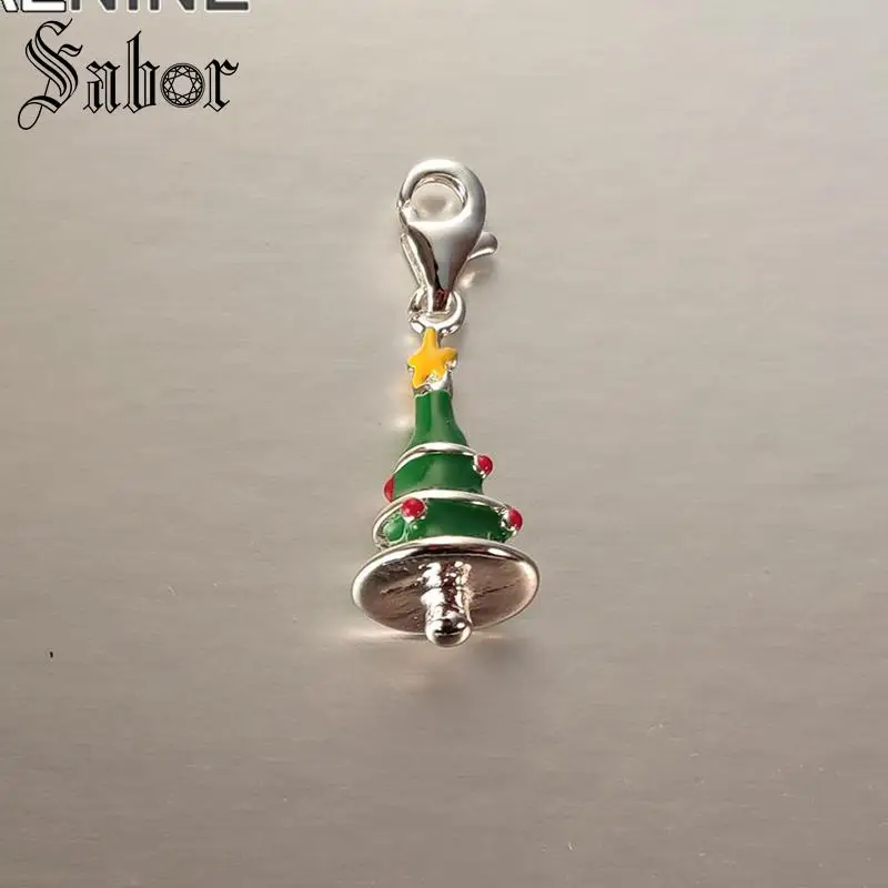 Модный посеребренный пентаграмма Рождественская елка Diy амулеты подходит