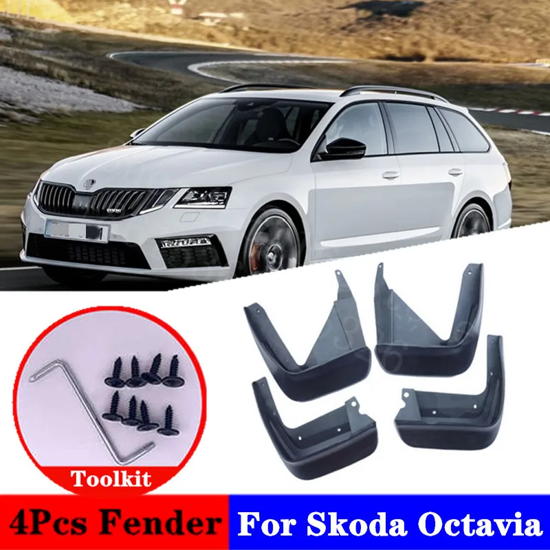 For Skodas Octavia 2017-2020 RS Combi Mudflap Splash Guard Special modification parts Mudguard Fen der car accessories | Автомобили и