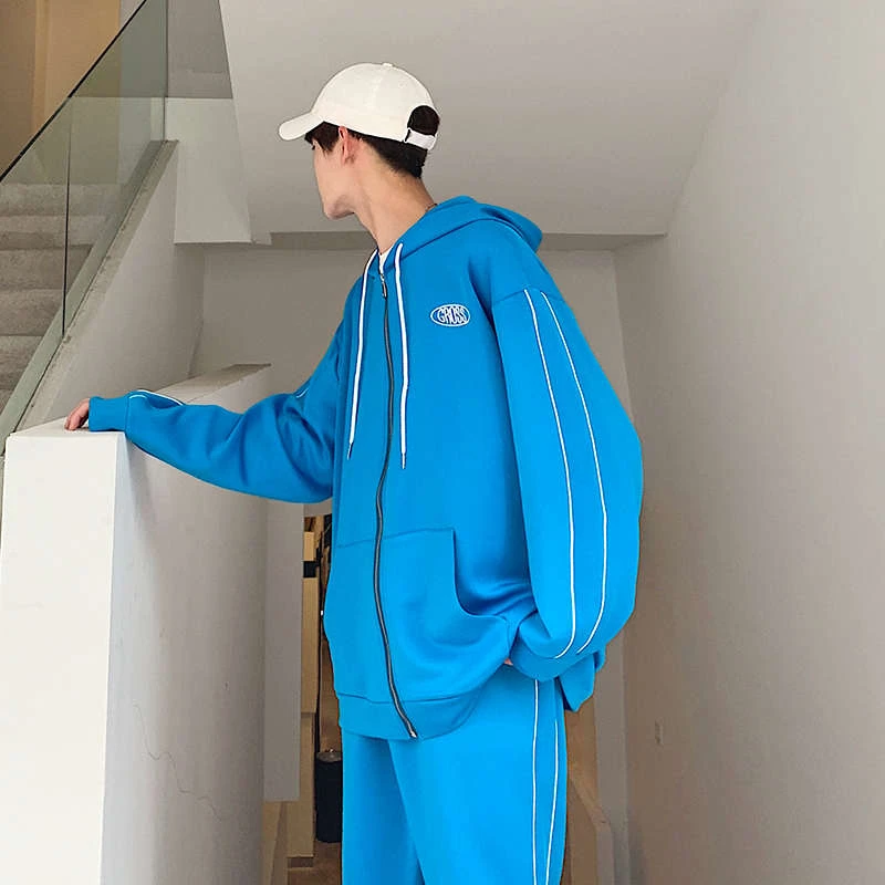 Спортивный костюм для мужчин спортивный осень 2020 мужские Модные брюки комплект