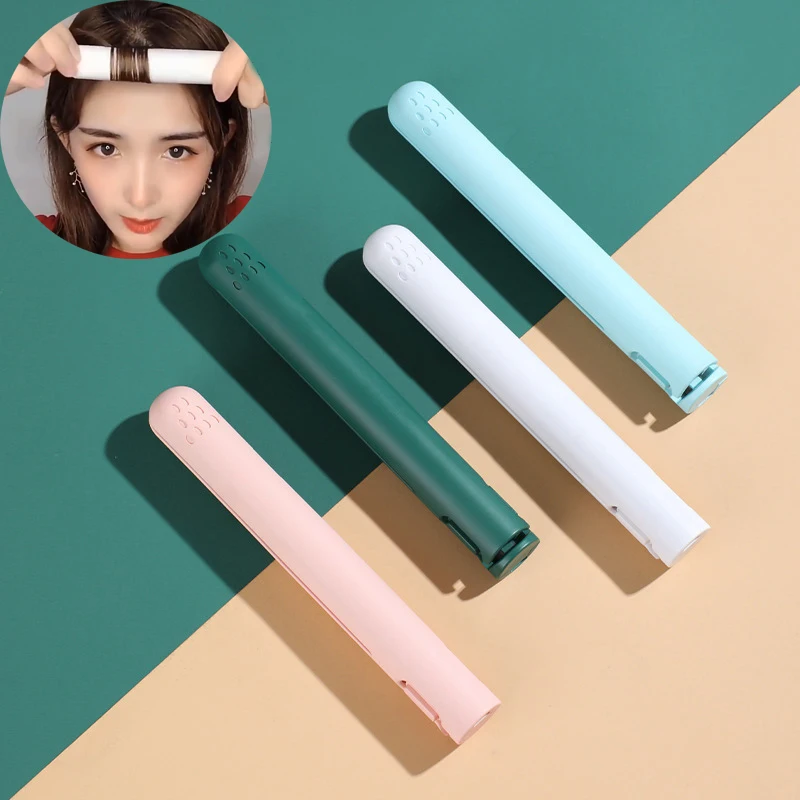 

Portable Cordless Hair Straightener Curler Mini USB Rechargeable Curling Straightening Flat Iron Professional Split Styling Tool