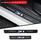 4cps Автомобильная наклейка из углеродного волокна текстурная ткань защита порога для BMW X1 X3 X4 X5 X6 X7 автомобильные аксессуары автостайлинг