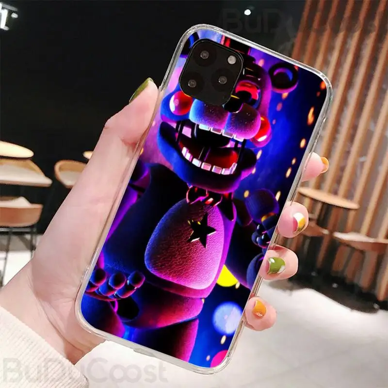 

Anime Fnaf Animatronics game Phone Case for iPhone 8 7 6 6S Plus X 5S SE 2020 XR 11 pro XS MAX 12 12Mini