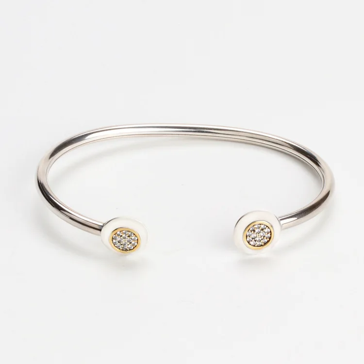 

Lorena TOP SALE Authentic 100% 925 Sterling Silver Crystal Charm Original Open-ended Bracelet