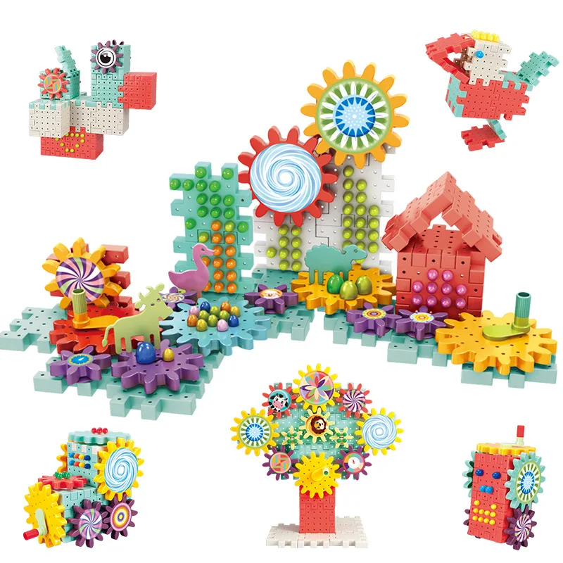 Сборка интеллектуальные 368 шт Электрические шестерни 3D головоломки строительные