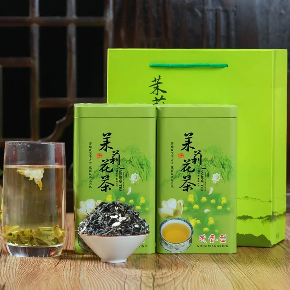 

Цветочный чай, новый чай, супервысококачественный жасминовый чай, зеленый чай, полезный чай 125 г 250 г, нежный консервированный