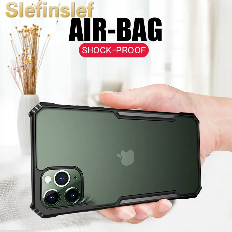 luxury shockproof phone case for iphone x xs xr 11 pro max soft transparent case cover for iphone 6 6s 7 8 plus soft bumper case free global shipping