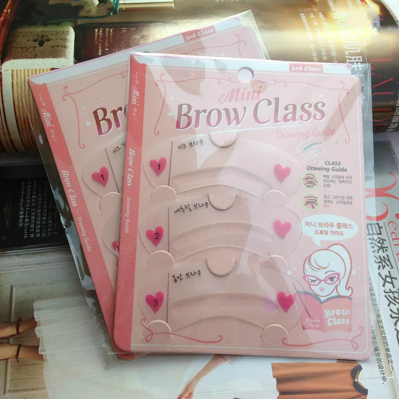 3 шт./компл. форма для бровей Макияж Косметические Инструменты Thrush карта артефакт