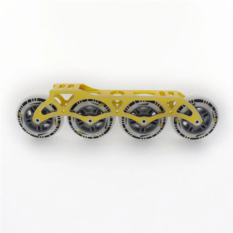 1 pair Golden White 8 шт. 84 мм колеса для роликовых коньков для скорости Скейтер скейт шины для CITYRUN PS 84A 84 Rodas ILQ-11 608 распорная втулка подшипника - Цвет: 1 pair Golden White