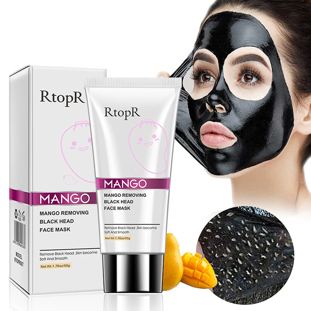 

Mango Blackhead Remover Nose Mask Acne Treatment Oil Control Shrink Pores Deep Cleansing Black Face Mask T Zone Skin Care Tool