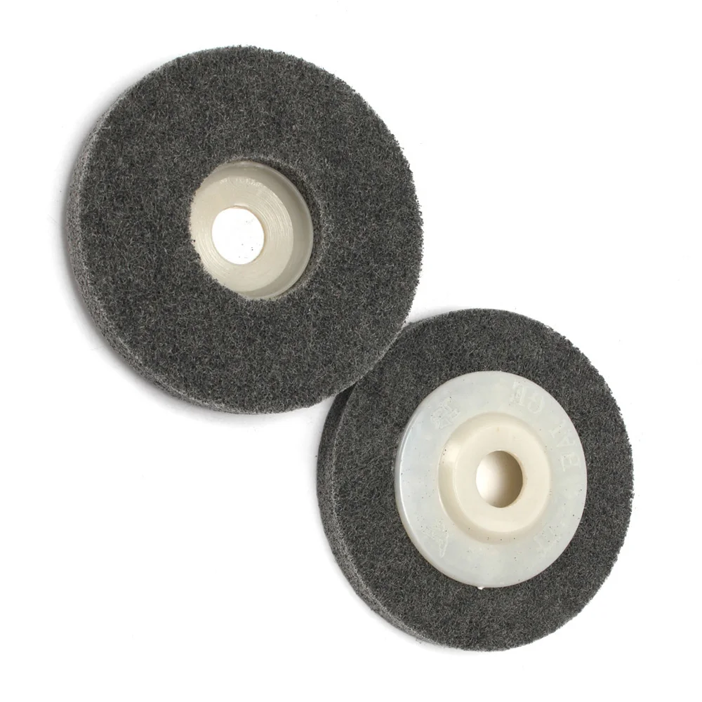 

12mm/ 0.39" Polishing Wheel Pads Gray Nylon Fiber Abrasive Buffing 5Pcs