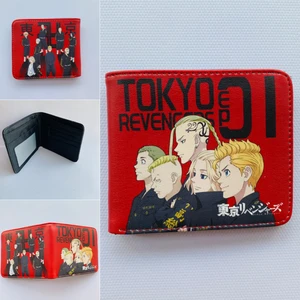 Cartoon Tokyo Revengers Wallet Anime Short Purse Coin Pocket Credit Card Holder