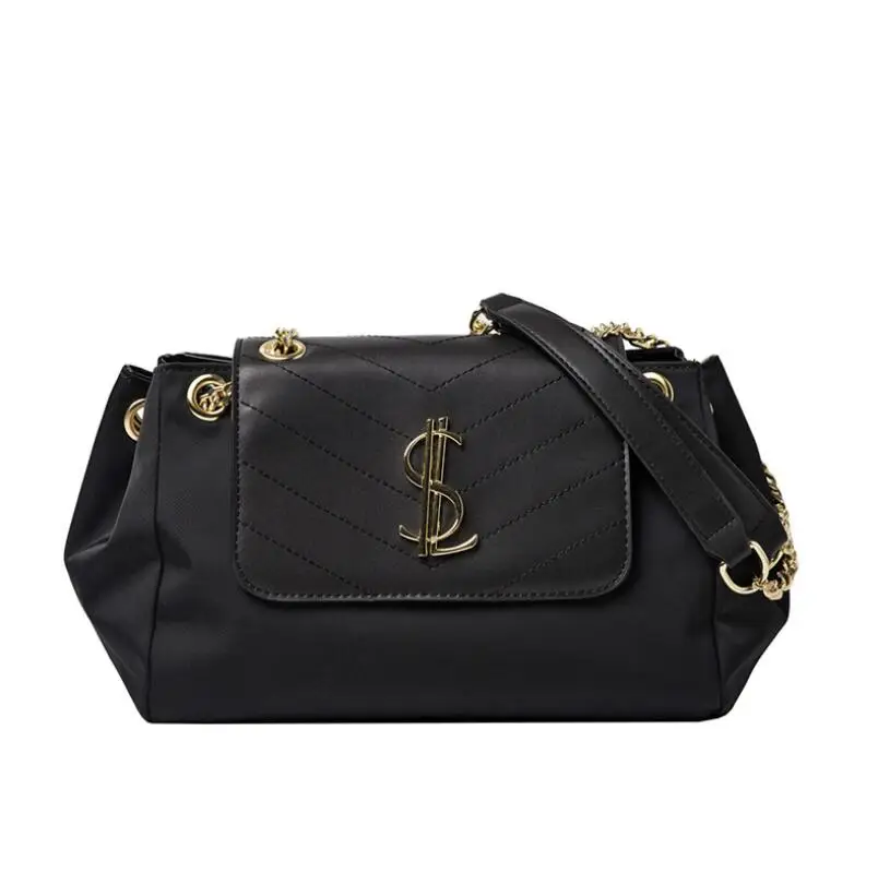 

High-quality Designer Female Handbag Metal Decorative Woman's Bag Luxury Messenger Bag Large Capacity One-shoulder Crossbody Bag