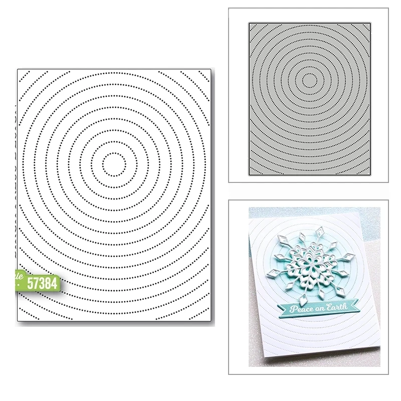

2022 New Spot Circle Rectangle Frame Background Metal Cutting Dies for DIY Scrapbooking and Card Making Embossing Craft No Stam