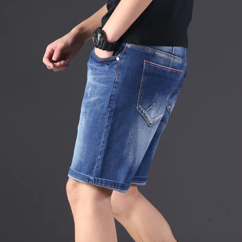 

Extra large size men's denim shorts oversized men's elastic waist knee length summer loose shorts men plus size 9XL 10XL 14XL